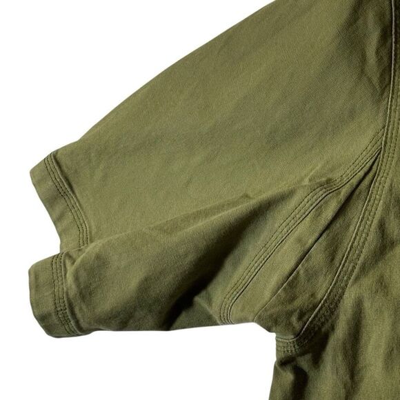 Duluth Trading Co. XL Tall olive green short sleeve canvas heavy duty shirt two - Picture 2 of 11
